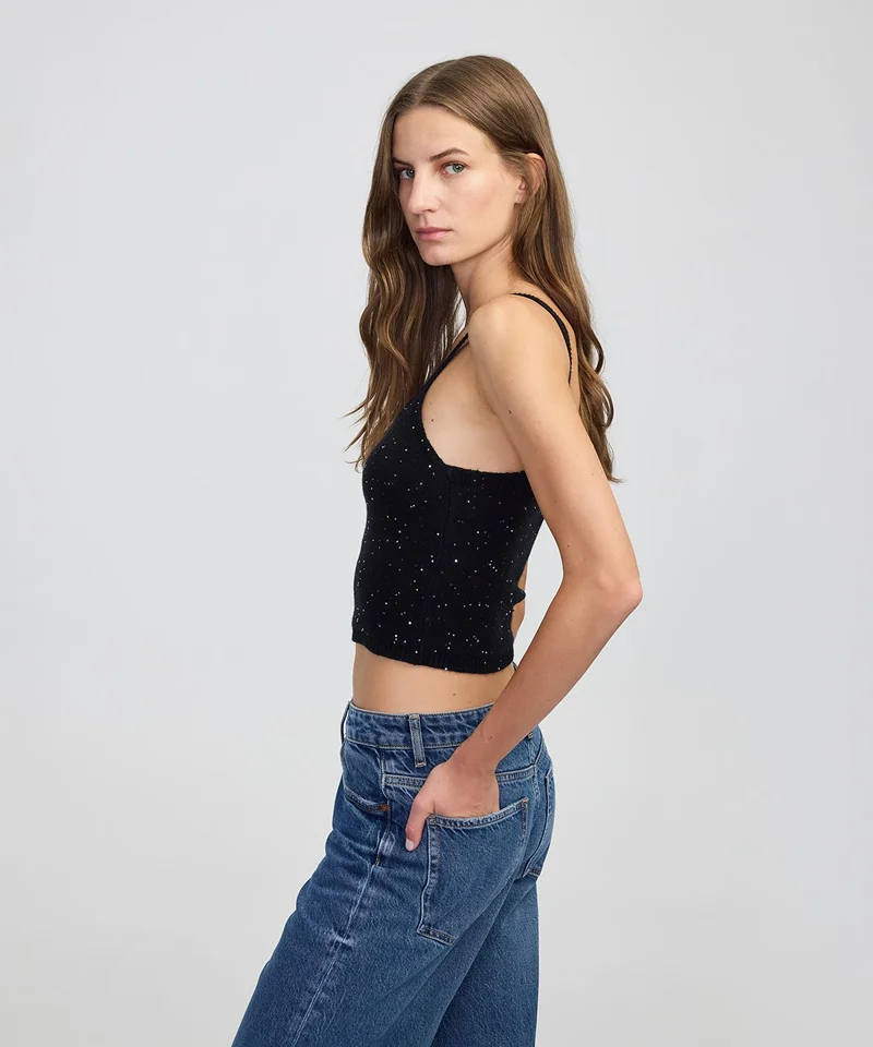 Ipekyol Slim Fit Embellished Knit Top