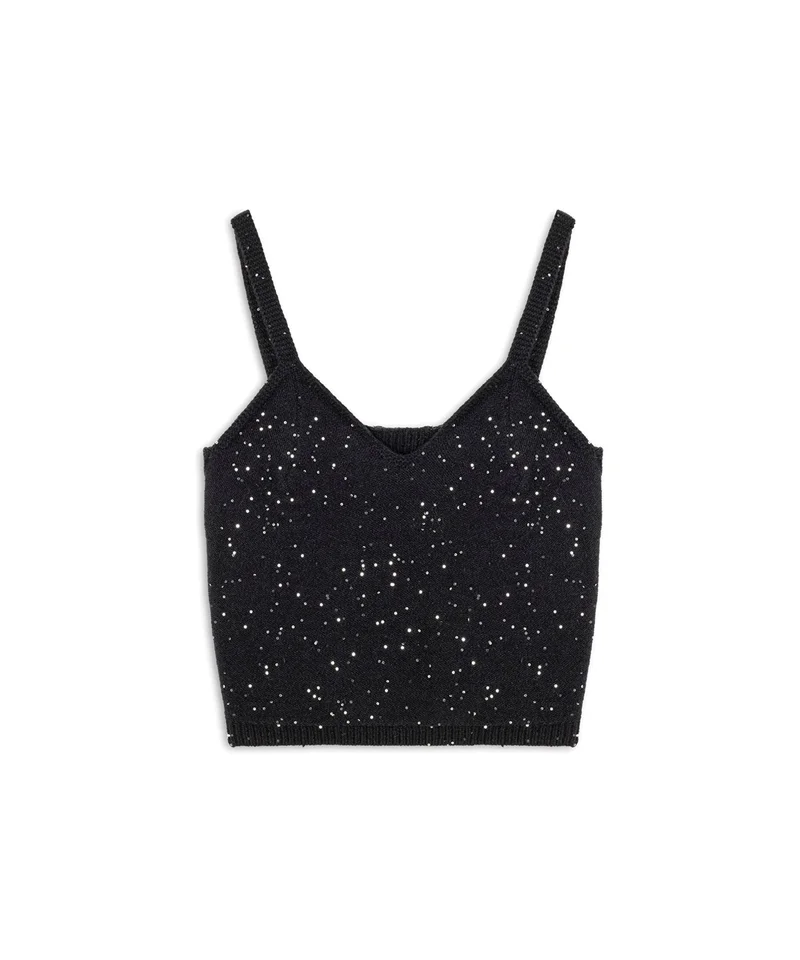 Ipekyol  Slim Fit Embellished Knit Top for Women | Best Price UAE