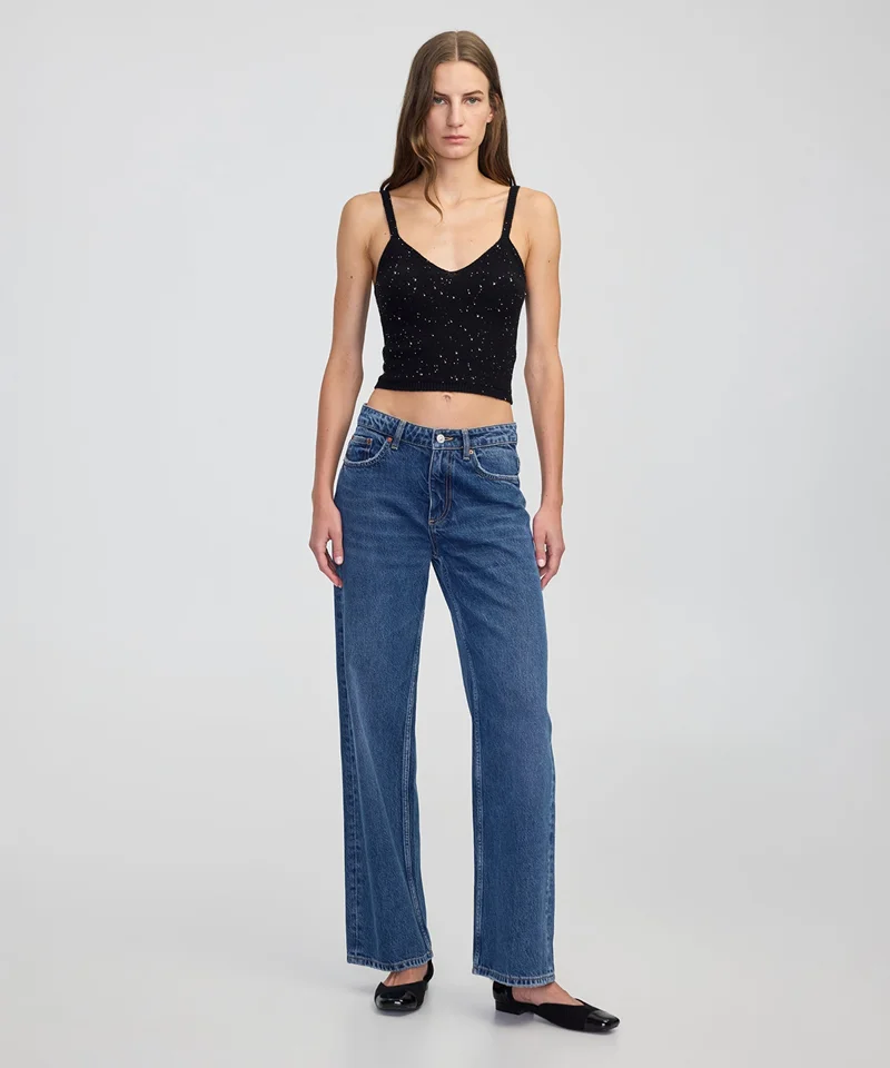 Ipekyol Slim Fit Embellished Knit Top