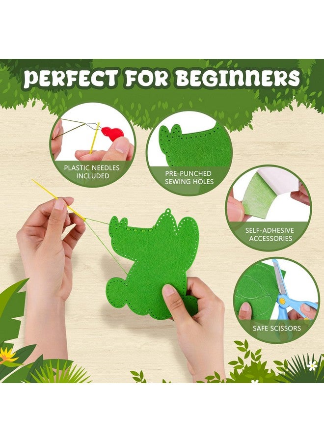 Garma Animal DIY Sewing Kits for Kids Age 6-12, Jungle Animal Sewing Set Craft Kits for Beginners Includes 14 Stuffed Animals, Educational Crafting and Sewing Kits for Girls and Boys Birthday Easter - Image 2