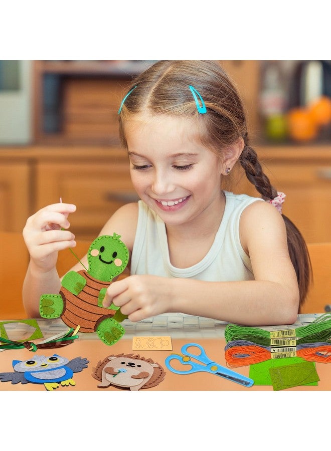 Garma Animal DIY Sewing Kits for Kids Age 6-12, Jungle Animal Sewing Set Craft Kits for Beginners Includes 14 Stuffed Animals, Educational Crafting and Sewing Kits for Girls and Boys Birthday Easter - Image 5