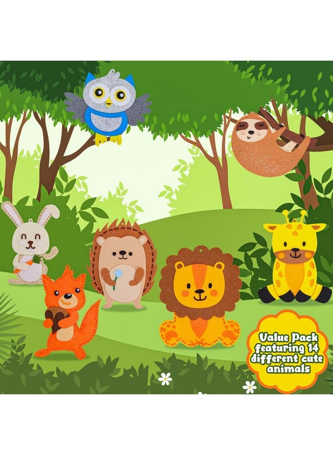 Garma Animal DIY Sewing Kits for Kids Age 6-12, Jungle Animal Sewing Set Craft Kits for Beginners Includes 14 Stuffed Animals, Educational Crafting and Sewing Kits for Girls and Boys Birthday Easter - Image 4