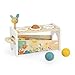 Janod Pure Tap Pastel Wooden Xylophone Pounding Bench with Cherry Wood Balls Bee Shaped Hammer for Ages 12 Months J05155 - Image 2
