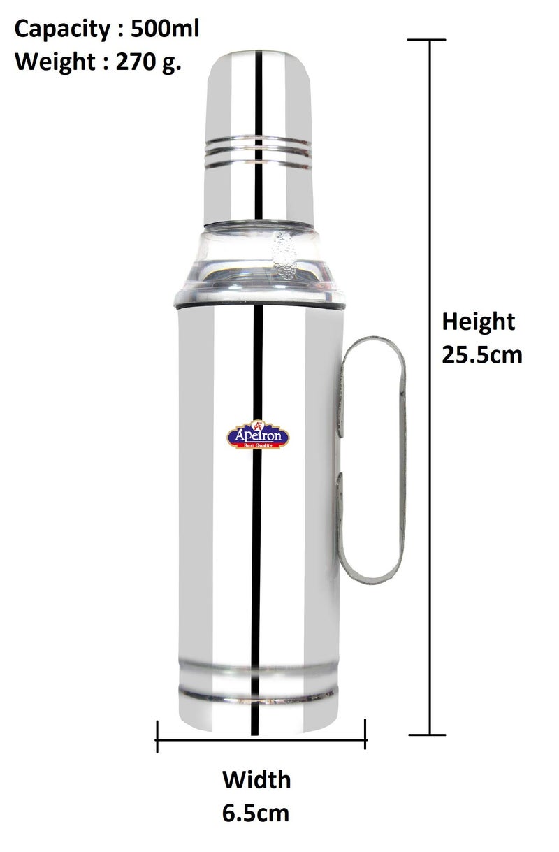 Apeiron Stainless Steel Nozzle Oil Dispenser with Handle (500ml Pack of 3) - Image 2
