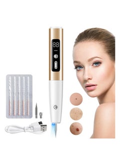 SYOSI Mole Remover Pen, Skin Tags Remover Pen, Mole Remover Pen Kit with 15 Levels LCD Display & Spotlight Portable Rechargeable Skin Tags Removal Kit with Replaceable Needles for Wart Freckle Dark Spot  - Image 1