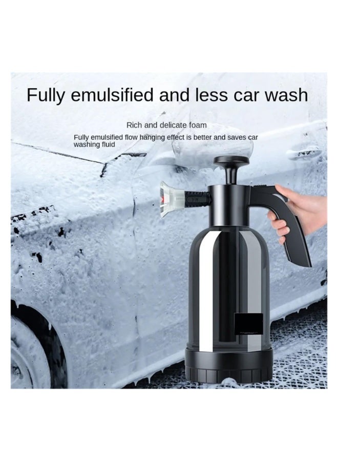 Bukela 2L High Pressure Car Wash Sprayer, Hand Pressure Snow Foam Car Wash Sprayer, Foaming Sprayer, Hand Pressurized Soap Sprayer for Home Cleaning, Spraying Weeds, Car Detailing, Garden (B, One Size) - Image 5