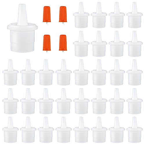 Maitys 44 Pieces Lash Glue Replacement Tops Kit Eyelash Glue Nozzle Tips Lash Bottle Plug Mouth Tips Pins Blocking Needle for Home Salon Extensions Tools - Image 1