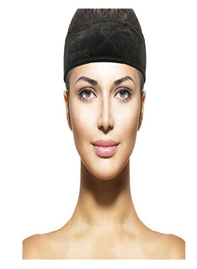 ريتزكارت شريط تثبيت شعر مستعار مخملي، حامل شعر مستعار قابل للتعديل بطول 10 بوصات، تثبيت آمن مانع للانزلاق بشريط فيلكرو (أسود) - Image 5