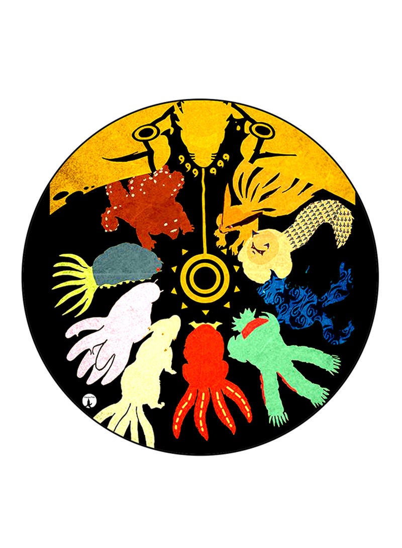 RKN The Anime Naruto Printed Mouse Pad Round  Multicolour