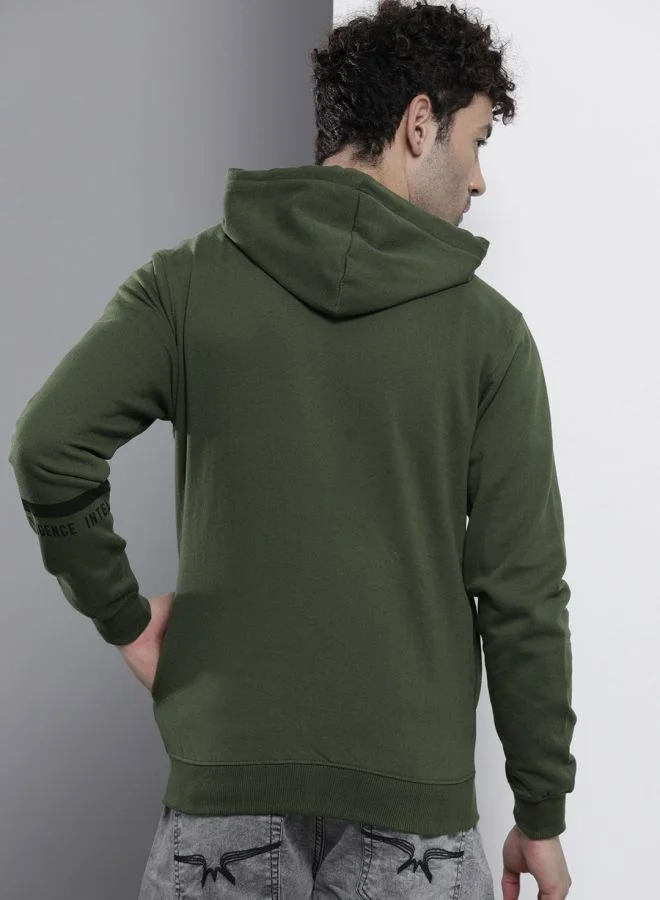 The Indian Garage Co The Indian Garage Co Men Regular Fit Colourblocked Round Neck Full Sleeves Sweatshirt