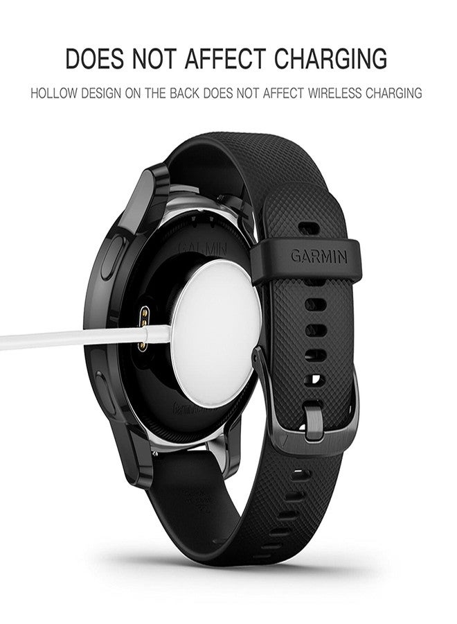 AWADUO for Garmin Venu 2s TPU Protective Case Cover, Smartwatch Protective Case Cover Shell for Garmin Venu 2s/ Vivoactive 4s, Soft and Durable(TPU Black) - Image 5