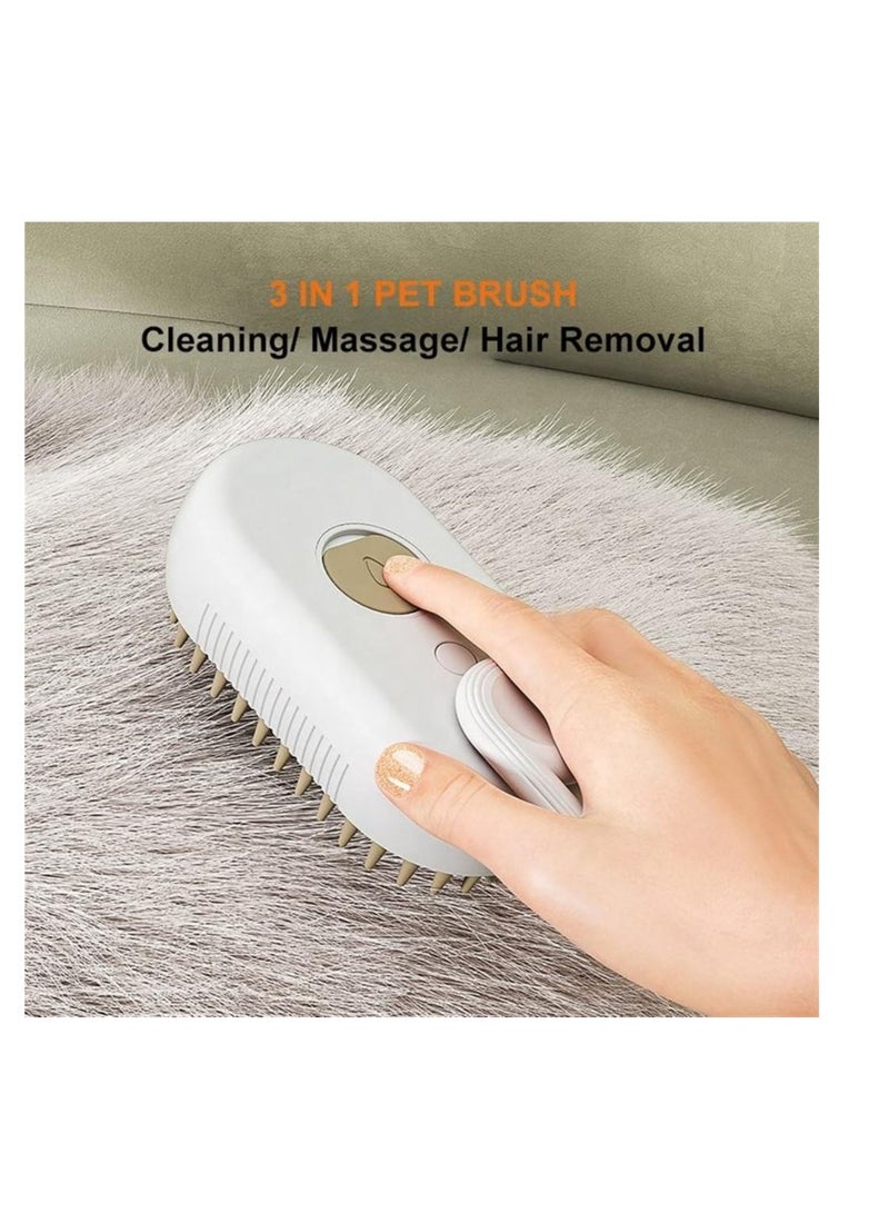 general Cat Steam Brush, 3 In 1 Cat Hair Brush with Steamer Multifunctional Spray Cat Grooming Brush Self Cleaning Steam Cat Comb for Removing Tangled and Fluffy Hair, Steamy Pet Cat Brush for Massage - Image 2