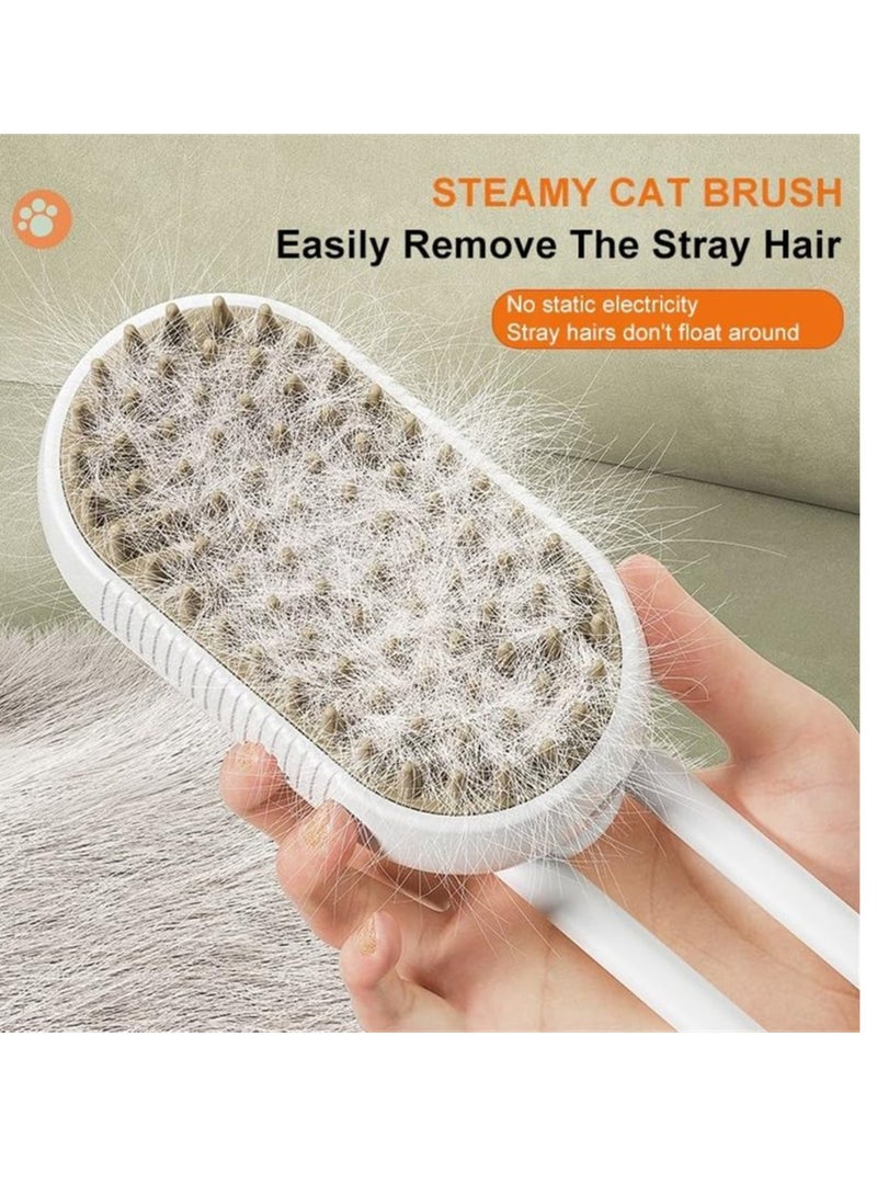 general Cat Steam Brush, 3 In 1 Cat Hair Brush with Steamer Multifunctional Spray Cat Grooming Brush Self Cleaning Steam Cat Comb for Removing Tangled and Fluffy Hair, Steamy Pet Cat Brush for Massage - Image 4