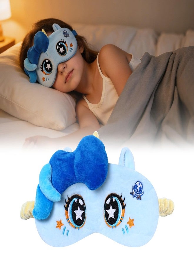 Tokidoki Official Unicorno Sleep Mask for Kids, Soft Cute Washable Eye Mask, Adjustable Strap Light Blocking Blackout Blindfold, Travel Nap Mask for Side Sleep, Birthday Christmas Gift for Child - Image 1