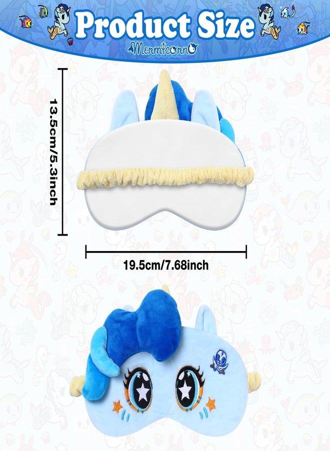 Tokidoki Official Unicorno Sleep Mask for Kids, Soft Cute Washable Eye Mask, Adjustable Strap Light Blocking Blackout Blindfold, Travel Nap Mask for Side Sleep, Birthday Christmas Gift for Child - Image 3