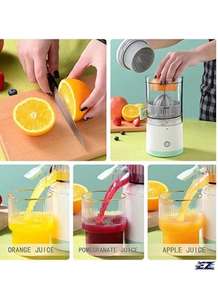 Portable Blender & Electric Citrus Juicer -Rechargeable Hands-Free Masticating Orange & Lemon Squeezer with USB Travel Cup, Compact, Lightweight, Wireless Convenience, Efficient for Citrus Fruits, One-Touch Operation for Home, Office & Travel