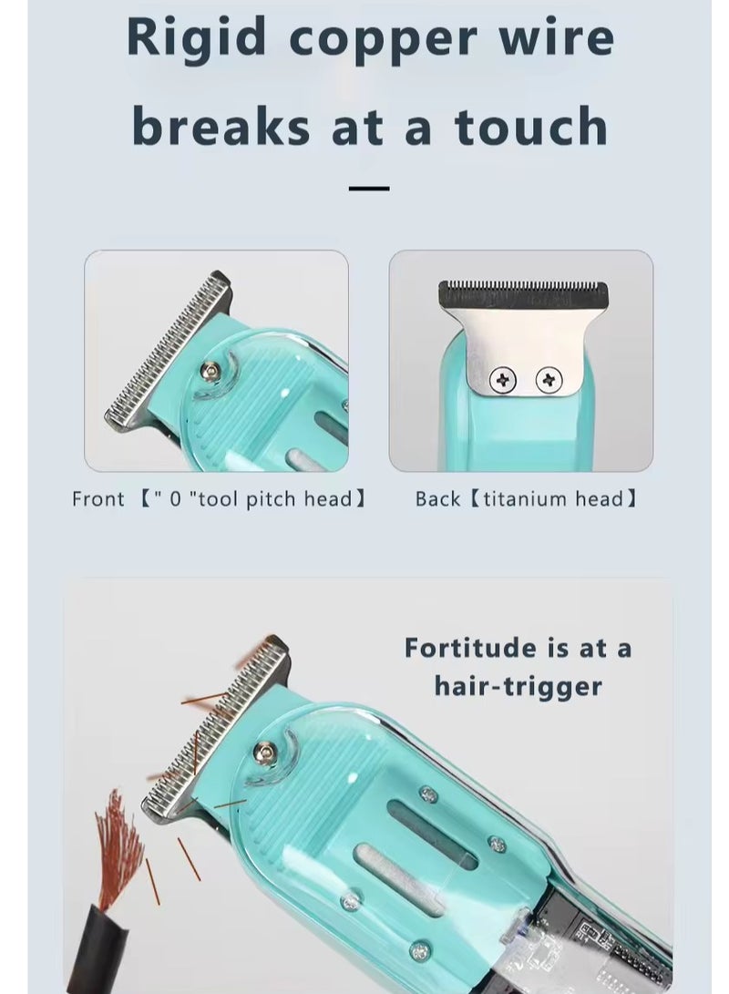 برايم بي جافاودان ماكينة حلاقة احترافية لاسلكية لشعر الرأس واللحية للرجال – مجموعة تهذيب مقاومة للماء مزودة بشفرة على شكل T، وشاشة LED، وشفرات قابلة للتعديل، وبطارية قابلة لإعادة الشحن بسعة 1200 مللي أمبير. - Image 3