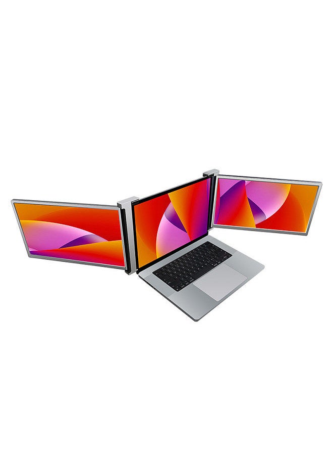 Generic - 15 inch Portable Triple-screen Monitor Laptop Expansion Screen 1920*1080 Resolution Easy Installation for 15-17 inch Laptop - Image 1