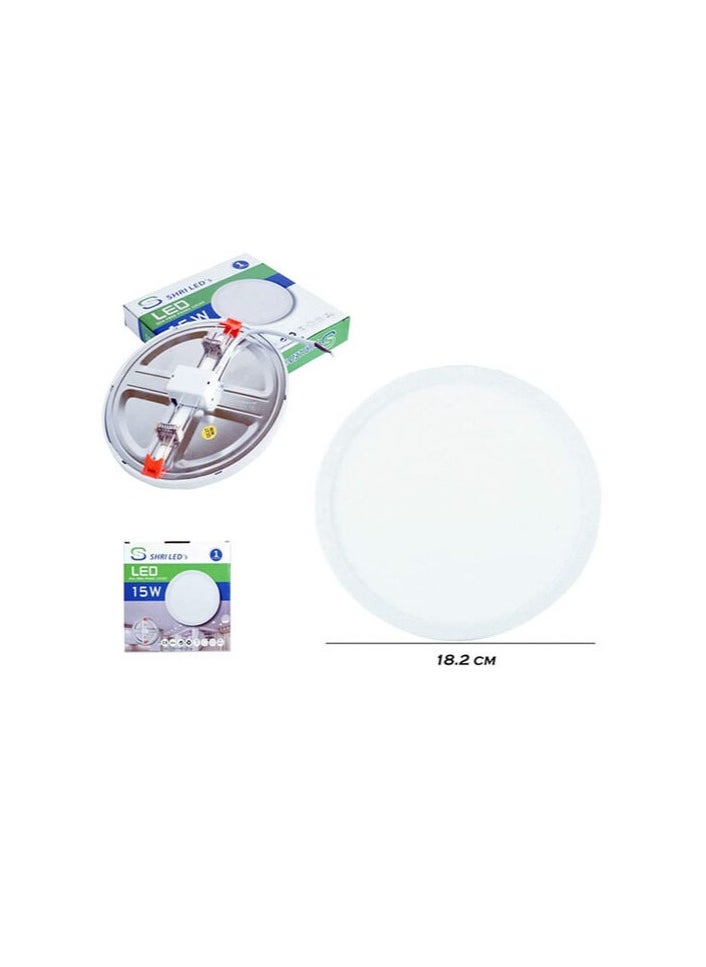 Generic LED's Round Panel Light recessed , 15W, White Smart Sense Shri  - Image 3