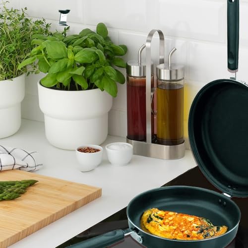 IBILI Nonstick Double-Sided Omelette Pan 7.8 Inch | Made in Spain | Frittata Frying Pan for Easy Flipping, Reinforced Cast Aluminum, PFOA-Free, Food-Grade, Induction Compatible, pancake Maker - Image 3