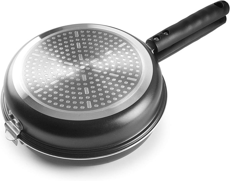 IBILI Nonstick Double-Sided Omelette Pan 7.8 Inch | Made in Spain | Frittata Frying Pan for Easy Flipping, Reinforced Cast Aluminum, PFOA-Free, Food-Grade, Induction Compatible, pancake Maker - Image 2