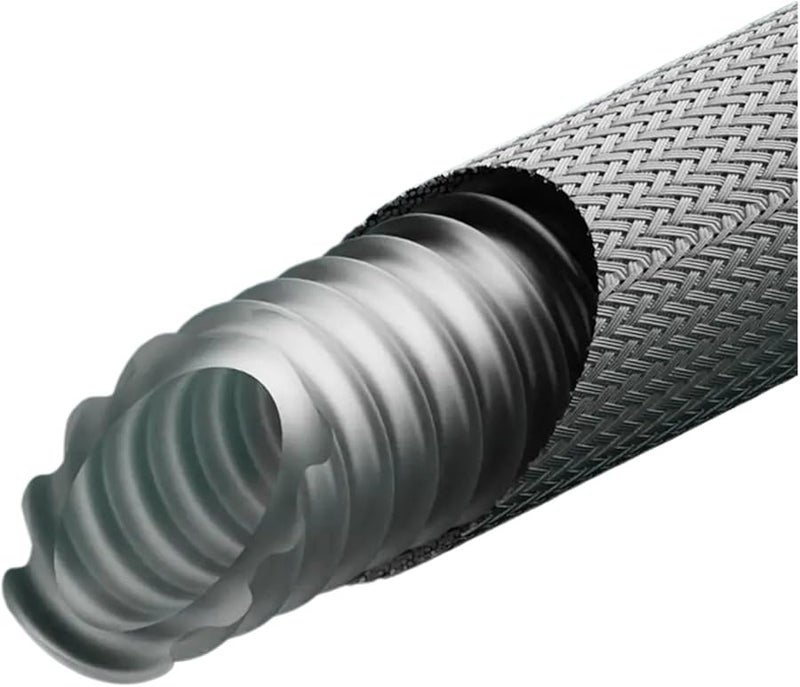 خرطوم دش محمول مضاد للتشابك 2 متر مع تركيبات أنابيب غطاء نحاسي - Image 4