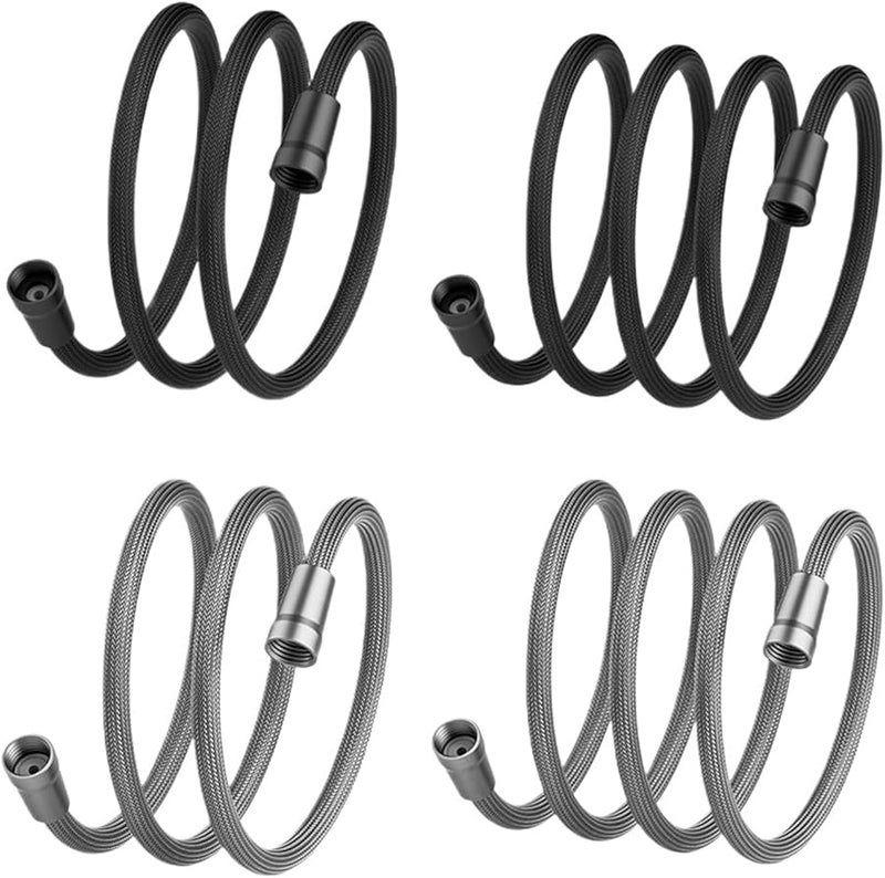 خرطوم دش محمول مضاد للتشابك 2 متر مع تركيبات أنابيب غطاء نحاسي - Image 5