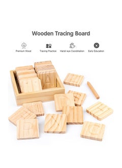 NIBEMINENT Wooden Alphabet Tracing Board  - Image 3