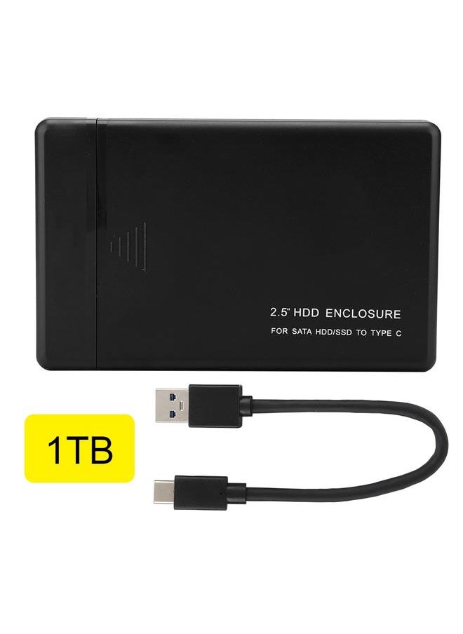 Thoraya HTH-YP0013 Portable USB3.1 SATA 2.5''HDD+Hard Disk Box(Black 1TB)  - Image 1