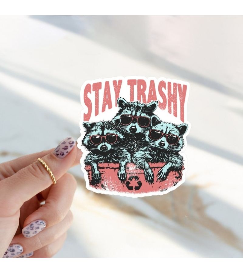 PVC Water Bottle Stickers Funny Cute Laptop Decals Set - Image 1