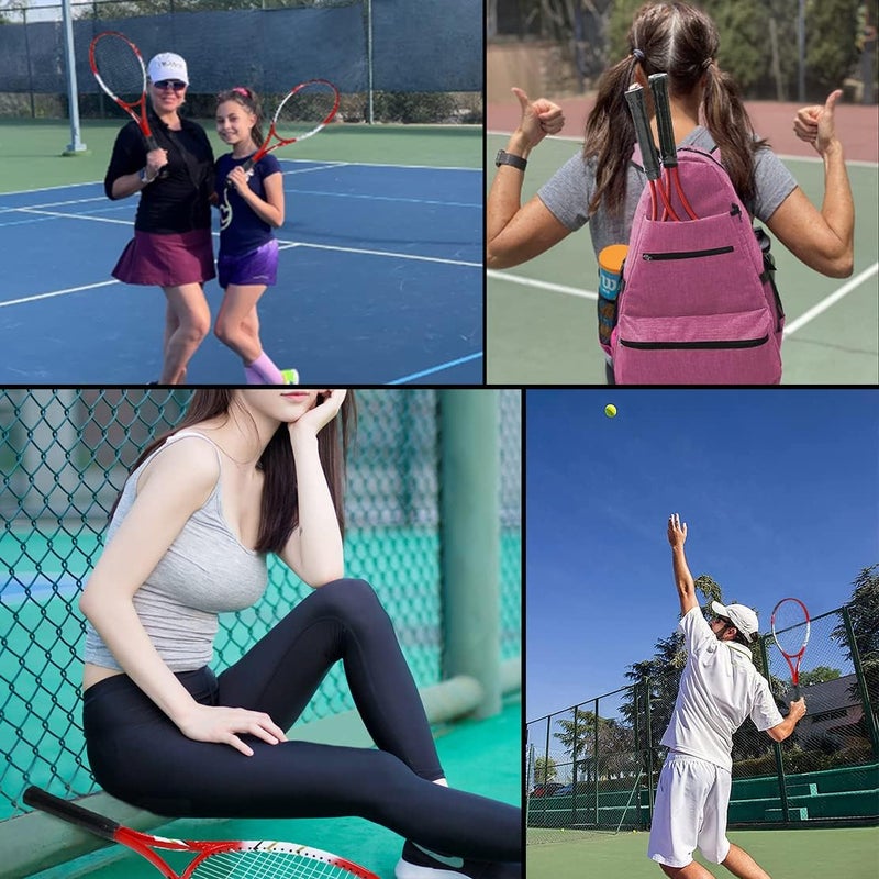 Layway Tennis Rackets 2 Players Recreational for Beginners,Pre-Strung 27 Inch Light Adult Racquet Set for Women Men with Tennis Balls,Overgrips and Carry Bag - Image 3