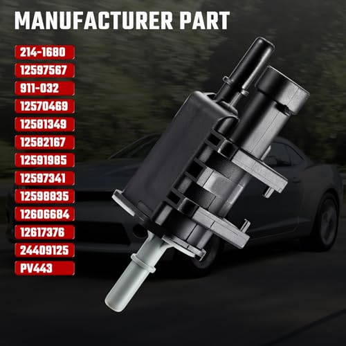 ISINFLASH 214-1680 Vapor Canister Purge Solenoid Valve Compatible with Buick Chevy Cadillac Pontiac GMC Saturn Replace 911-032 12597341 12597567 12570469 12581349 - Image 3