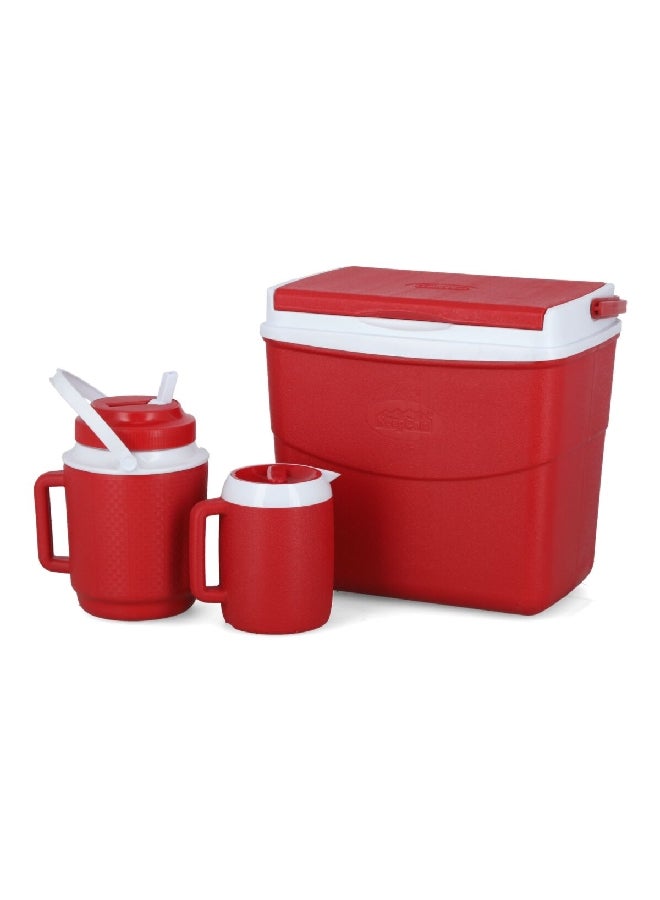 Keep Cold 3-Piece Durable Insulated Thermal Camping Ice Chest Combo Set Blue 20 L - Image 2