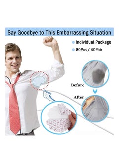 KASTWAVE Underarm Sweat Pads, 80PCS Armpit Sweat Pads Disposable, Anti Sweat Pads Invisible Armpit Sheet Sweat Absorbing Pads Summer for Women and Men  - Image 3