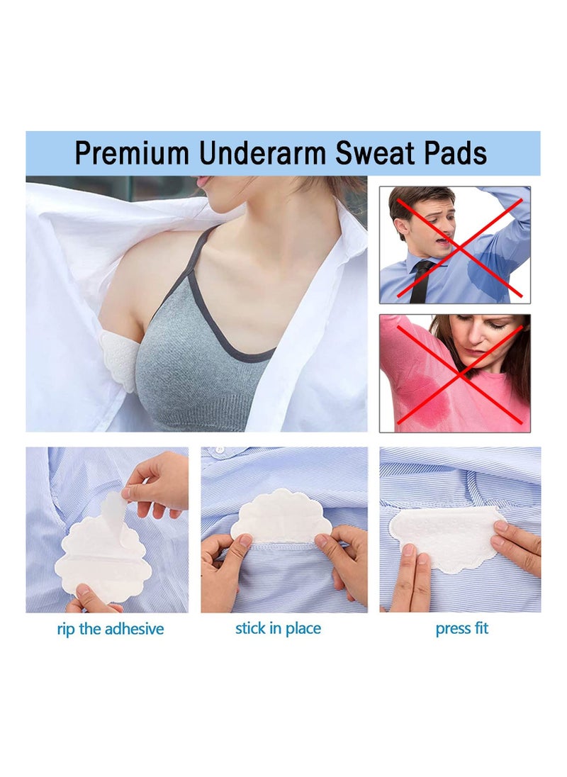 KASTWAVE - Underarm Sweat Pads, 80PCS Armpit Sweat Pads Disposable, Anti Sweat Pads Invisible Armpit Sheet Sweat Absorbing Pads Summer for Women and Men - Image 1
