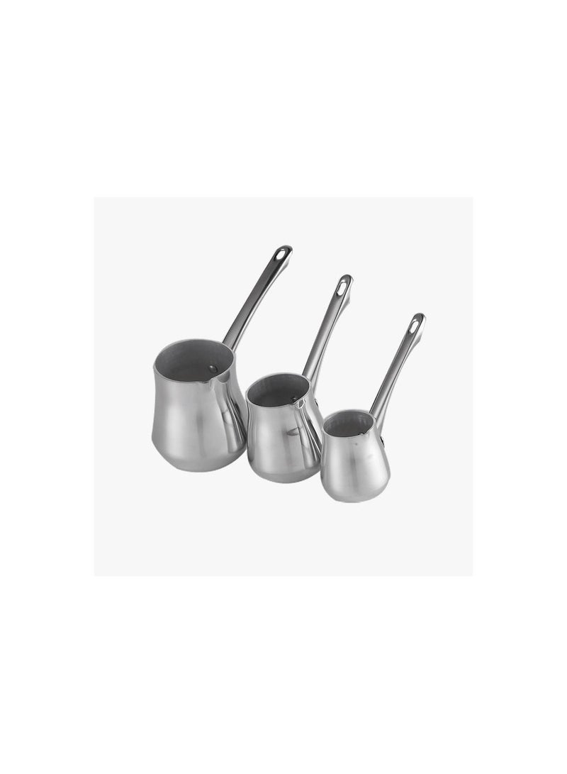 Obour October TKKH033 Classic Crossing Pot Set, 3 Pieces Silver