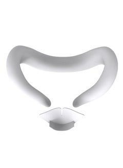 IINE VR Silicone Face Pad Cover and Anti-Leakage Nose Pad for Meta Quest 3 Original Headset Accessories, VR Face Cushion Pad Light Blocker for Oculus Quest 3 Headset (White))  - Image 1