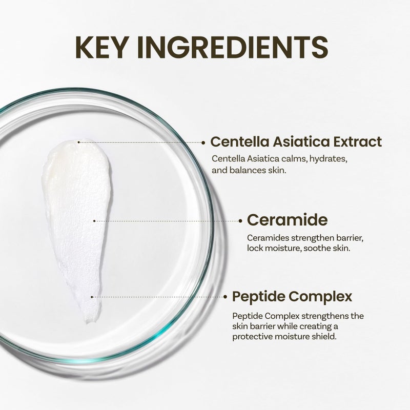 ONGREDIENTS Skin Barrier Moisture Deep Cleanser | Daily Face Wash for All Types | Centella, Peptide, AHA, LHA, Hydrating, Soothing, Pore Tightening | Vegan, Korean Skin Care 4.06 fl Oz - Image 3
