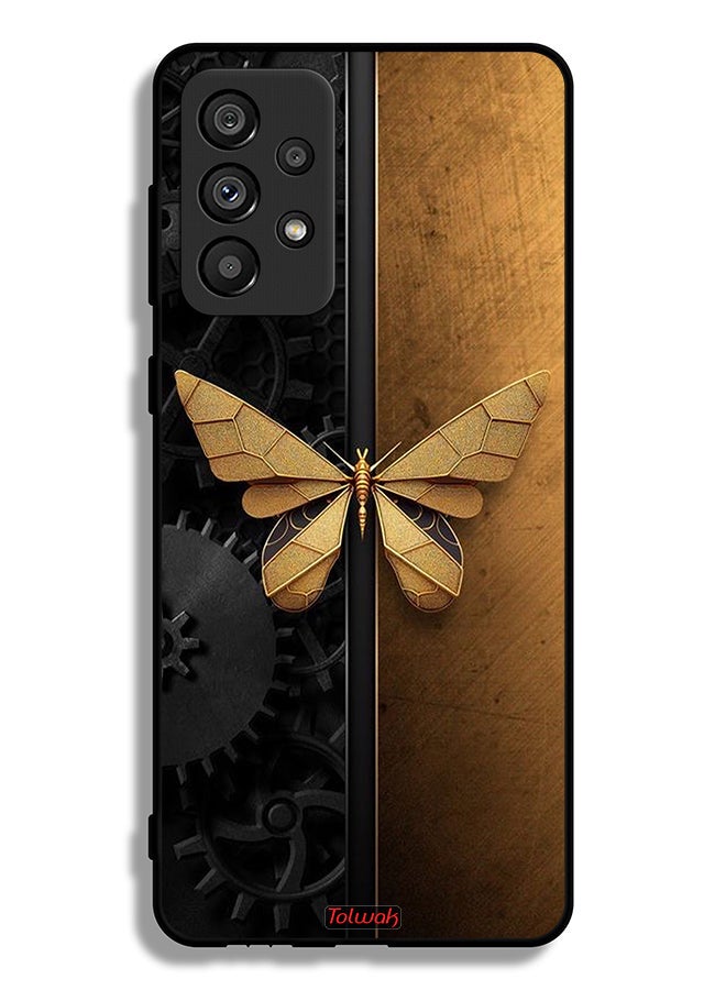 Tolwak Samsung Galaxy A73 5G Protective Case Cover Steel Butterfly - Image 1