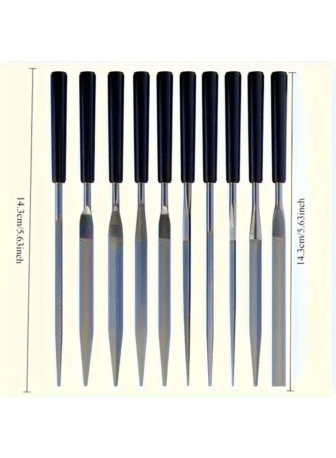 10pcs Heavy Duty Metal File Set With Color Coded Tips For Woodworking Metalworking - Image 4