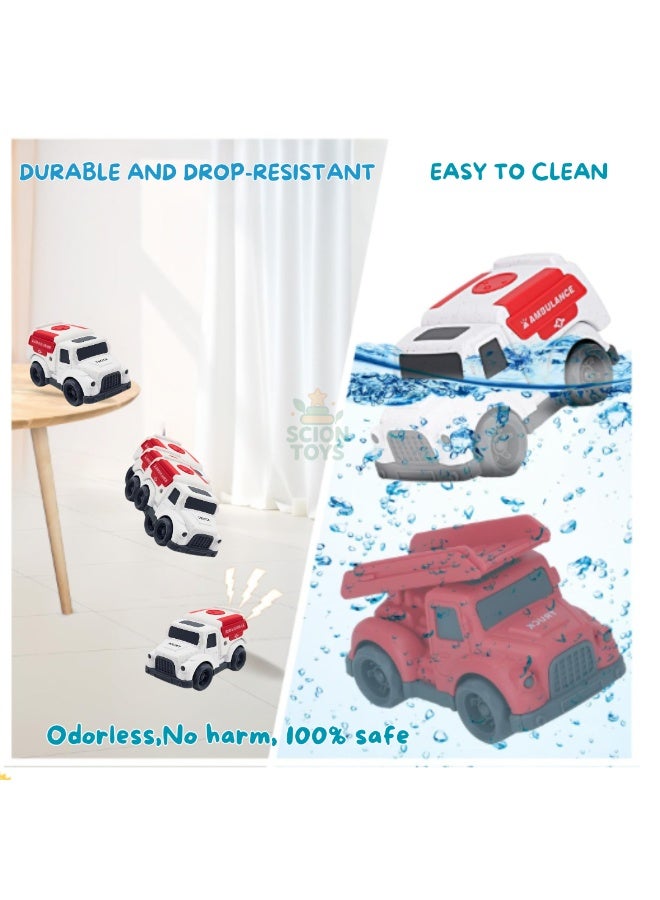 Scion Toys Eco-Friendly Toddler Car Toys for 1-3 Year Old | BPA Phthalates & PVC Free Push and Go Fire Truck & Ambulance | Educational Fine Motor Skills Toy | Birthday Gift for 1-4 Year Old Boys Girls UAE - Image 5