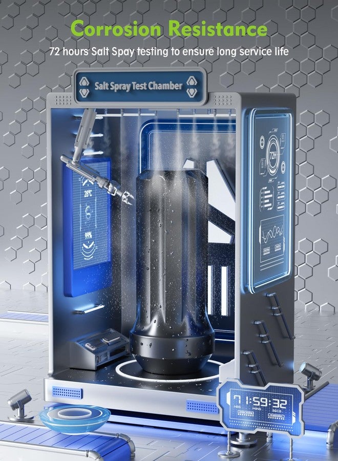 AUTOPTIM مجموعة صواميل عجلات سوداء من أوتوبتيم، 32 قطعة، مقاس M14x1.5 - بديل لعجلات ما بعد البيع ذات 8 مسامير لسيارات شيفروليه سيلفرادو 1500، رام 2500، 3500، جي إم سي سييرا، وفورد F250، صواميل طويلة ذات 7 شقوق، بمقعد مخروطي مغلق الطرف، مع مفتاح ربط. - Image 3