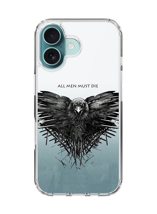 Stylizedd For iPhone 16 Case [Compatible with MagSafe] Slim Magnetic cover Clear Phone Case - GOT All Men Must Die - Image 1