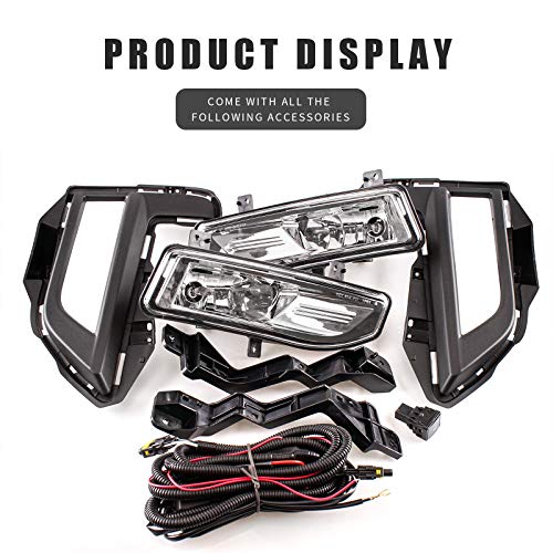 DLAA Fog Lights For NISSAN ROGUE/X-TRAIL 2017 2018 2019 2020 Fog Lamps Assembly Replacement Clear Lens OE Style H8-12V35W - Image 2