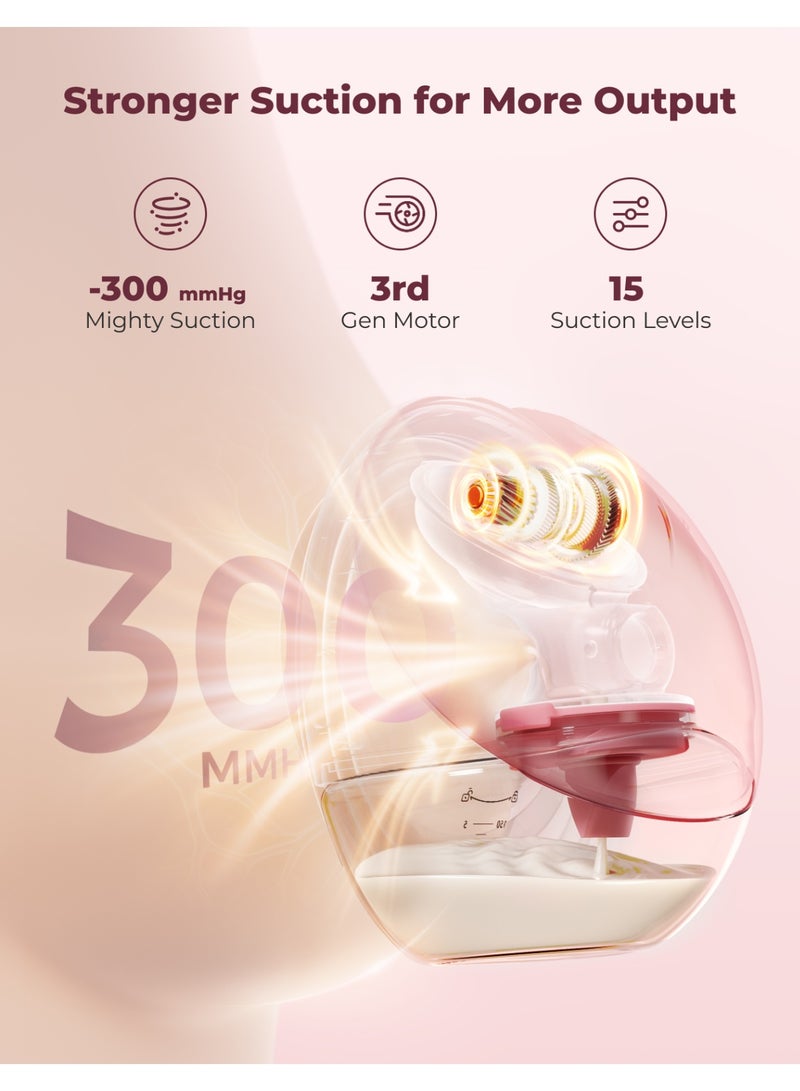 Momcozy مضخة الثدي بدون استخدام اليدين محدثة تدفق متنقل | M9، تحكم سري عبر التطبيق مع أوضاع متعددة مخصصة و 15 مستوى - Image 2