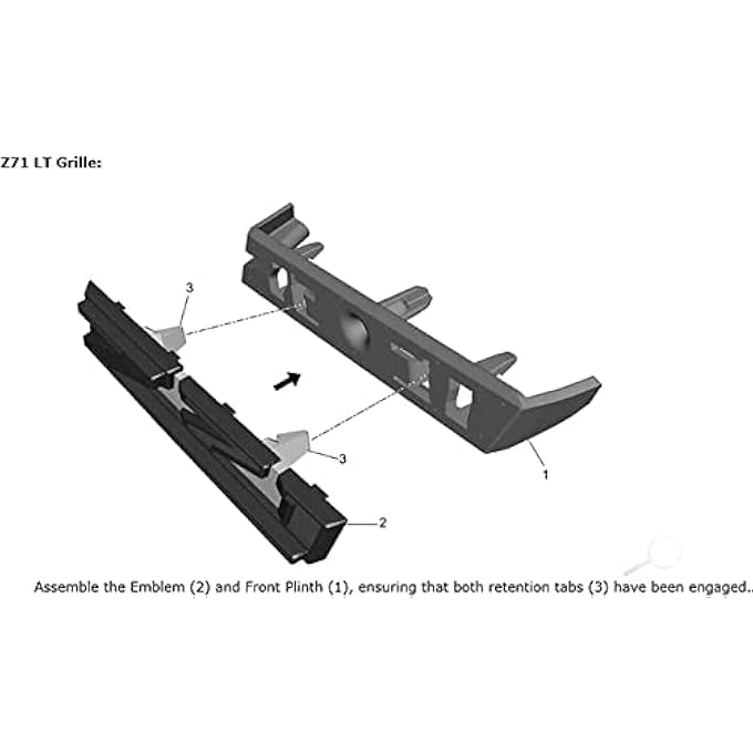 rayihni 1 Oem Grille Z71 Front Emblem 3D Badge Compatible With 20192022 Silverado Tahoe Suburban Rst 1500 Hd 2500 Hd 3500Hd 84384428 Black - Image 4