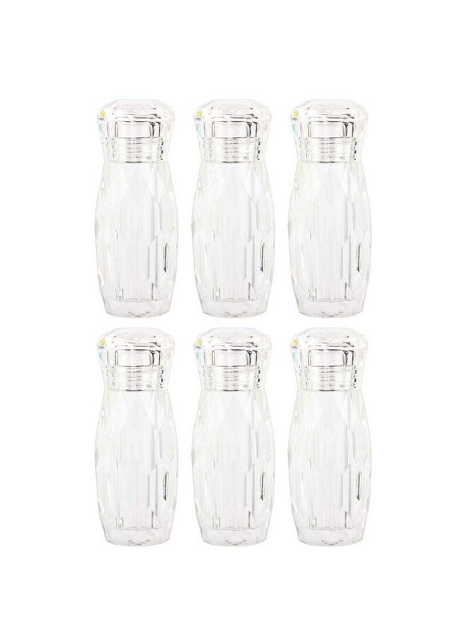 Teensery 6 Pcs 5Ml Clear Acrylic Nail Crystals Bottles Empty Refillable Micro Rhinestones Pixie Beads Bottle Containers For Nail Powder Glass Caviar Beads Facial Cream  - Image 1
