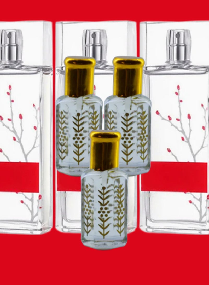 3 Pieces In Red Essential Oil For Women Original Clear 12 Ml