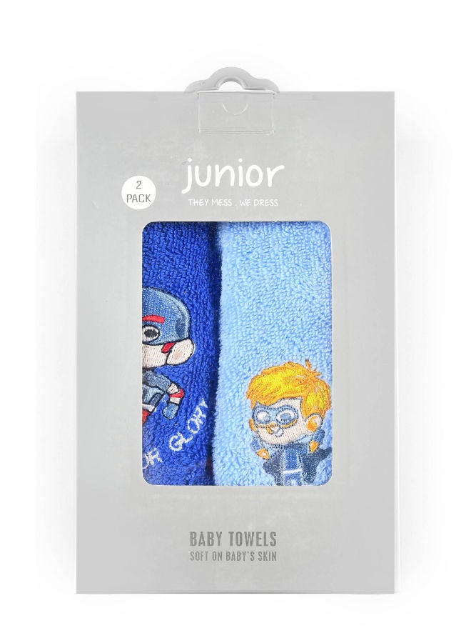 Junior High Quality Cotton Blend and comfy Baby Towel P/2  - Image 1