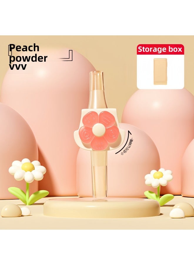 Snap-on Straw Baby Food Supplement Porridge And Soup Silicone Hose Baby Drinking Water Artifact Water Cup Straw Removable And Washable-Color:[pink] Petal Straw + Storage Box - Image 1